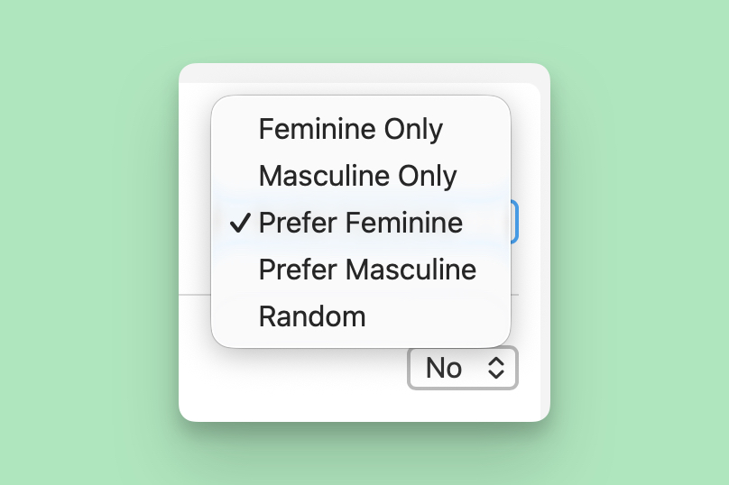 The new audio settings options in App settings