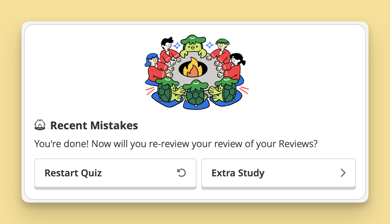 The Extra Study button